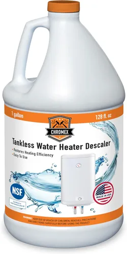 Chromex - Solución para desincrustar calentadores de agua sin tanque | Desincrustante altamente efectivo, 1 galón