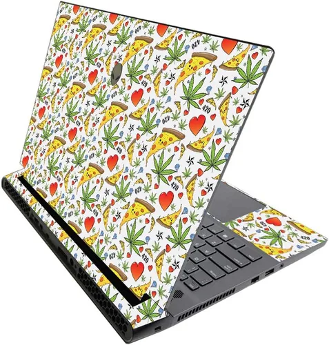 Miniatura 223 de MightySkins - Skin brillante con purpurina para Alienware M17 R3 (2020) y M17 R4 (2021) - Diversión de los años 90 Acabado duradero con purpurina