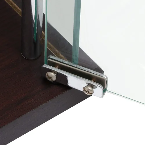 Miniatura 19 de Fuji Boeki 96049 - Estuche de la colección 96049, 3 niveles, ancho 16.7 x profundidad 14.4 x 33.9 pulgadas (16.7 x 14.4 x 33.9 in), marrón, vidrio