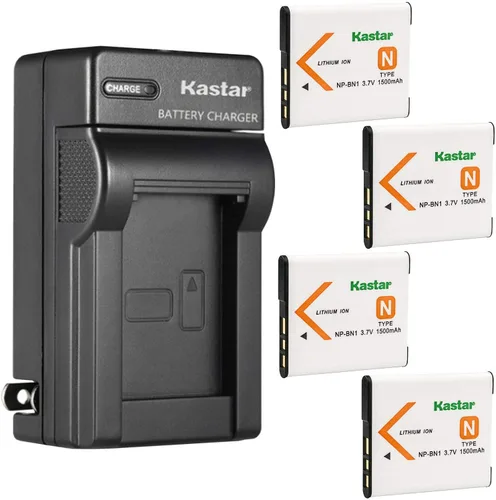 Miniatura 7 de Kastar - Cargador de batería para Sony NP-BN1, batería tipo N, Sony BC-CSN, cargador BC-CSNB, Sony Cyber-Shot DSC-WX80, Cyber-Shot DSC-WX100