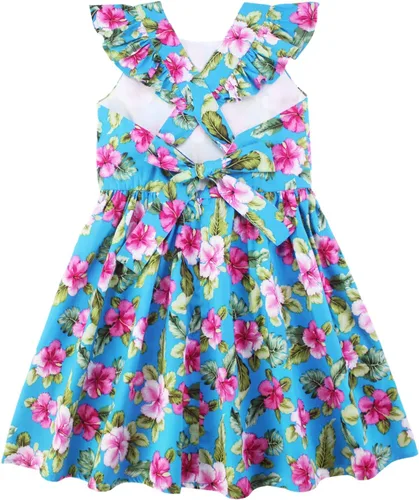 Miniatura 175 de Vestido de verano para niña, de algodón, con diseño floral