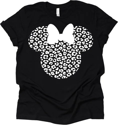 Leopardo, Minnie Camisa, Cheetah Minnie Camisa, Animal Kingdom, Camisa Safari Casual Manga Corta Camisa