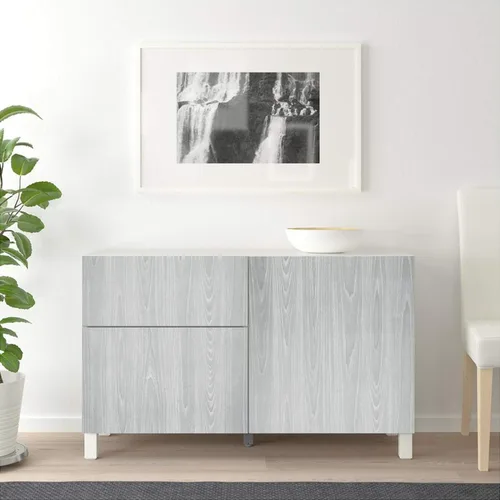 Miniatura 4 de Papel de Contacto de Madera Gris 17.71 x 1181 Pulgadas Textura de Grano de Madera Papel Tapiz Despegar y Pegar Papel Adhesivo Gris Claro