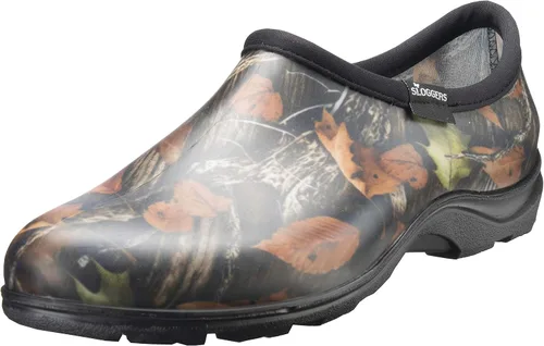 Sloggers Zapatos de jardín impermeables para hombres Zuecos de lluvia y jardín sin cordones para exteriores con plantilla de soporte de comodidad