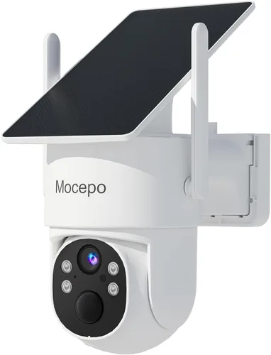Cámara solar inalámbrica para exteriores 5G y 2.4G, 4MP 360° PTZ Cámaras inalámbricas para seguridad del hogar, cámara al aire libre con visión