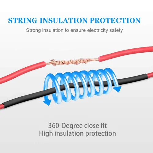 Miniatura 4 de Tubo termorretráctil negro de doble pared de 20 pies 3/8 pulgadas (diámetro) 3:1, cada uno de 1 pie de largo, 20 unidades, tubo retráctil eléctrico