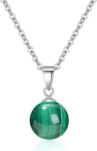 Miniatura 13 de Collar de jade natural para mujer, de plata de ley, ajustable, hecho a mano, con dije de jade verde, collar de cristal curativo, regalo de buena