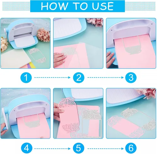 Miniatura 3 de INFUNLY 13 Piezas Troqueles en Forma de Tarjeta 3D para Hacer Tarjetas Tarjeta de Invitación Fondo Troqueles de Corte Flor Metal Palabra Troquel