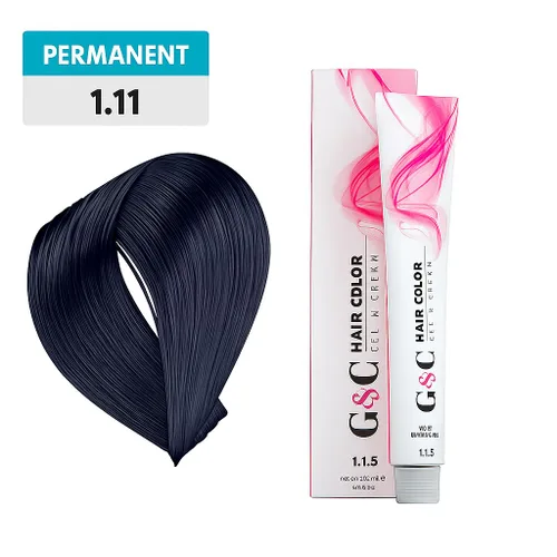 Miniatura 5 de Hair Bar NYC Colores permanentes profesionales para el cabello, 1.11 azul y negro, sistema M.A.B. Color intenso y brillante de larga duración