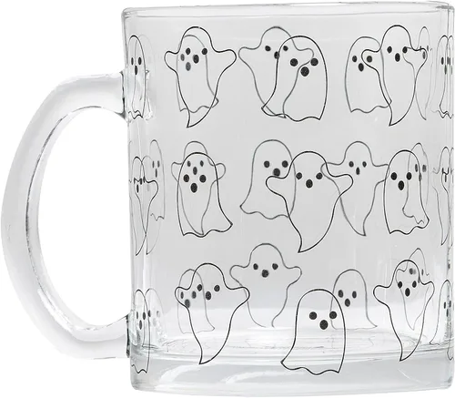 Miniatura 7 de Pearhead - Dead Inside Ghost, Taza de café de regalo incandescente de Halloween, accesorios de otoño para el hogar Dećor, 13 onzas