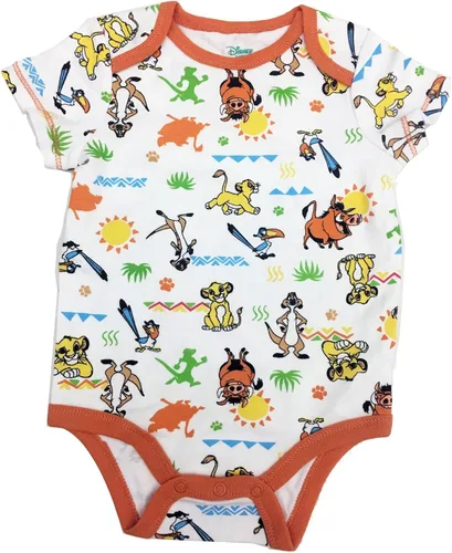 Miniatura 7 de Disney Mickey Mouse Lion King Winnie the Pooh Pixar Toy Story Buscando a Nemo Baby Paquete de 5 mamelucos para recién nacido a bebé