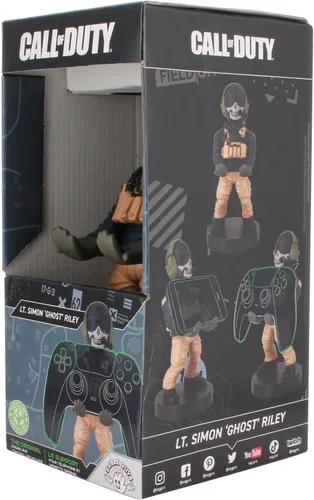 Miniatura 7 de Power Up Factory Exquisite Gaming: Call of Duty: Teniente Simon "Ghost" Riley - Soporte original para teléfono móvil y controlador