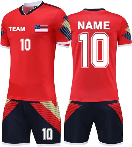Camisetas de fútbol personalizadas para hombres, mujeres, niños, camisetas de fútbol personalizadas, pantalones cortos, uniforme de fútbol juvenil,