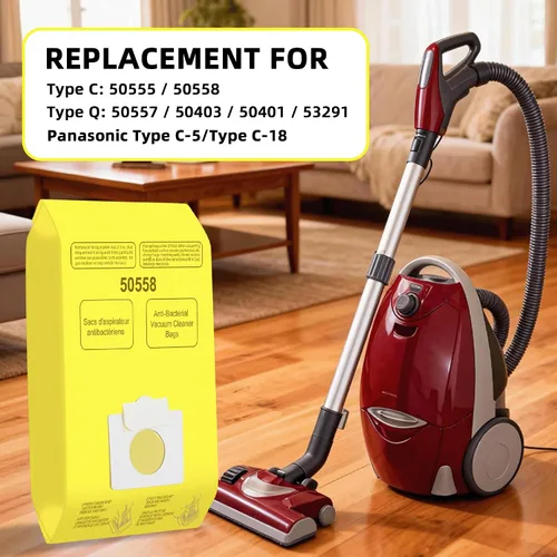 Miniatura 2 de Paquete de 15 bolsas de repuesto para aspiradora Kenmore tipo C/Q 5055 50558, tipo C-5 serie C-18,200, serie 400, serie 600, serie 700, serie 800