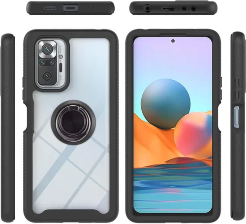 Miniatura 82 de Funda compatible con Xiaomi Poco M5s 4G, compatible con Redmi Note 10 4G / Note 10S 4G / Note 11 SE (India), funda para teléfono 3 en 1, color azul
