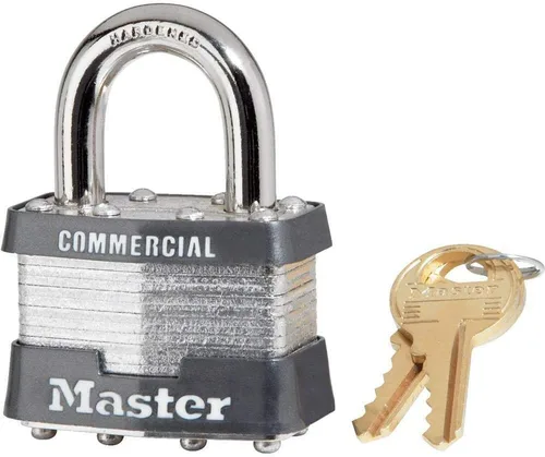 Miniatura 2 de Master Lock 1KA-2006 - Paquete de 6 candados laminados de grado comercial de 1-3/4 pulgadas de ancho con llave similar a 15/16 pulgadas de altura