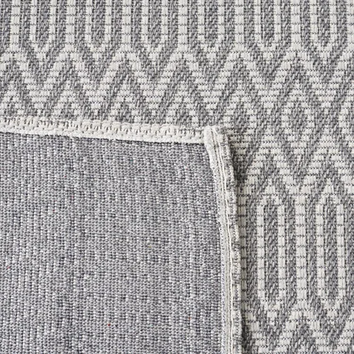 Miniatura 3 de Martha Stewart x SAFAVIEH - Colección de alfombras de área de 2 x 8 pies, color antracita y gris claro, tejido plano, de algodón, ideal para sala