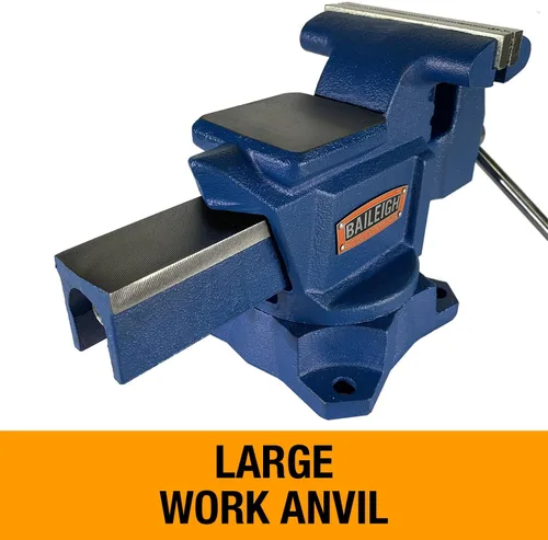 Miniatura 5 de Baileigh Tornillo de banco industrial, ancho de mandíbula de 4-1/2", apertura máxima de 5" (BV-4I)