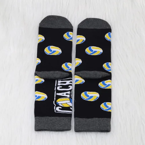 Miniatura 3 de Regalo de entrenador de voleibol, 2 pares de calcetines de voleibol para entrenador de agradecimiento, regalo de voleibol, regalo de agradecimiento