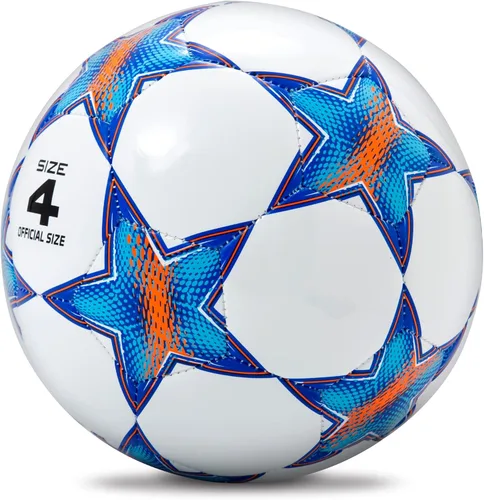 Miniatura 2 de Balón de fútbol Runleaps tamaño 1.5 y tamaño 3 y tamaño 4 y tamaño 5 para niños y adultos, pelotas de juguete con patrón de estrellas