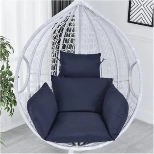 Miniatura 17 de ZTGL Cojines para silla de huevo, cojín para silla de huevo, cojín grueso para interiores y exteriores, para patio, jardín, rojo vino