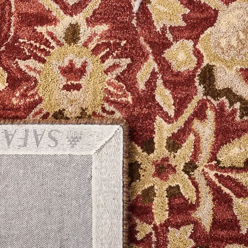 Miniatura 7 de SAFAVIEH Antiquity Collection - Alfombra decorativa de 3 x 5 pies, color marfil y beige, hecha a mano, lana tradicional, ideal para zonas de alto