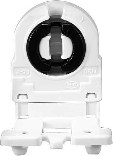 Miniatura 2 de uxcell 2 unids T8 soporte de luz fluorescente G13 base no derivada sola cabeza lápida lámpara zócalo AC 250 V 2A para tubo fluorescente LED