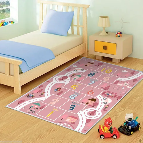 Miniatura 6 de Hopscotch - Alfombras para niños, alfombra para dormitorio, sala de juegos, autos de juguete para niños, alfombra de guardería para niños pequeños