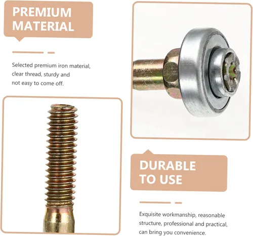 Miniatura 5 de DOITOOL 4 piezas de mecedora parte M8x45mm pieza de conexión para mecedora robusta práctica