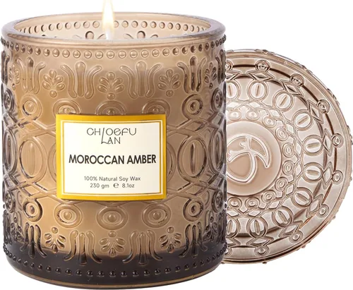 Miniatura 9 de Vela de Rosa Silvestre, Velas de Regalo para el Día de la Madre para Mujeres, Vela de Lujo en Frasco para Aromatizar el Hogar, Cera de Soja Natural