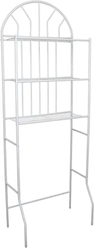 Miniatura 3 de Estante de almacenamiento de 3 niveles sobre el inodoro, estante de almacenamiento independiente estable para gabinete de baño, estante de torre