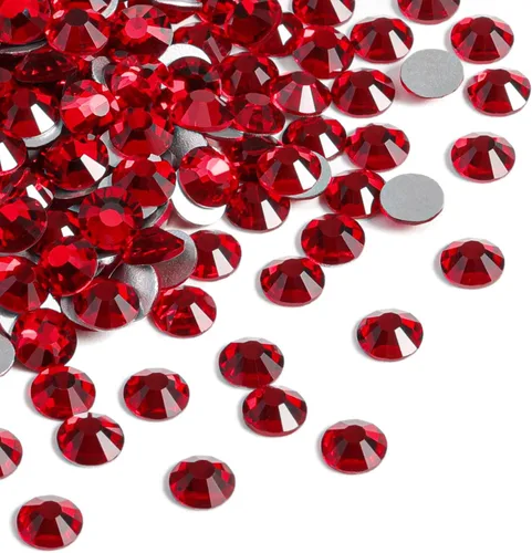 Miniatura 43 de Beadsland 2880 piezas de diamantes de imitación de cristal con reverso plano, gemas redondas para decoración de uñas y manualidades, cristal, SS16