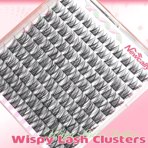 Miniatura 4 de Extensiones de pestañas en racimo naturales, pestañas individuales onduladas, 10-16 mm, para colocar en casa, extensiones de pestañas en racimo