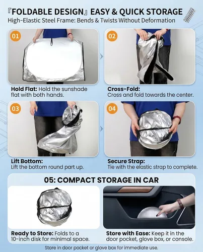 Miniatura 8 de Parasol para parabrisas delantero, protector de visera, accesorios para automóvil