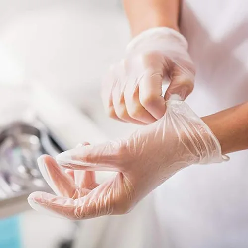 Miniatura 2 de Jointown Basic Medical - Guantes de examen de vinilo transparente, sin látex y sin polvo, VGPF-3004 (caja de 1000), extra grandes