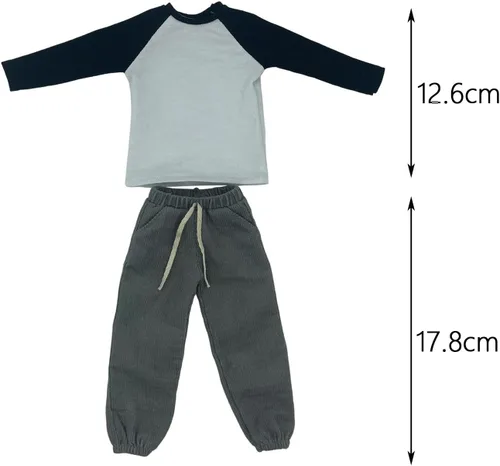 Miniatura 4 de Colaxi Figura masculina a escala 1/6, ropa de muñeca hecha a mano, traje completo, disfraz de figura de acción para figuras de soldados masculinos