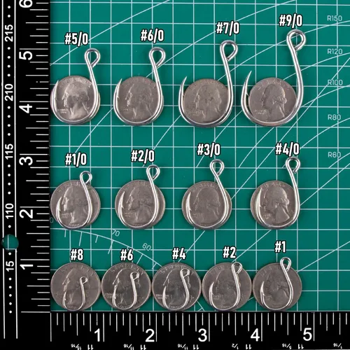 Miniatura 2 de Dr.Fish Paquete de 30 ganchos de repuesto individuales para señuelos duros, anzuelos de pesca en línea, acero de alto carbono, cebo giratorio