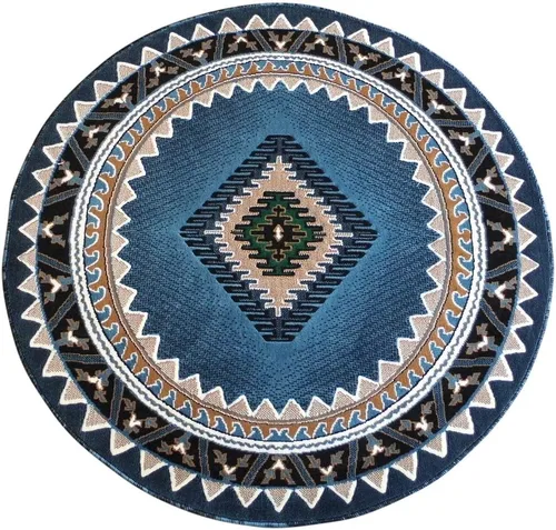 Miniatura 74 de Kingdom South West - Alfombra ovalada de nativos americanos, diseño bereber beige, D143 (3 pies x 4 pies 7 pulgadas, ovalada)