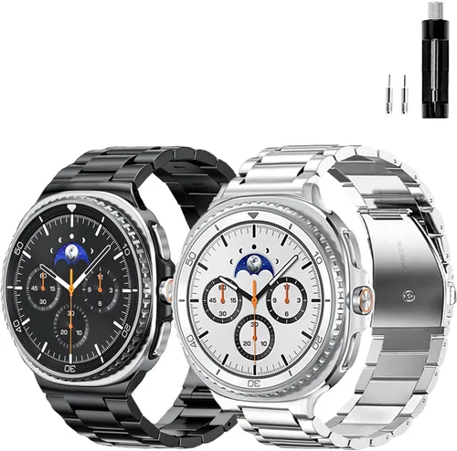 Miniatura 21 de GOLDTOLUCK No Gap Stainless Steel Band Compatible with Samsung Galaxy Watch 8 7 6 5 4 Classic FE Pro Ultra 40mm 44mm 46mm 43mm 47mm 45mm 42mm