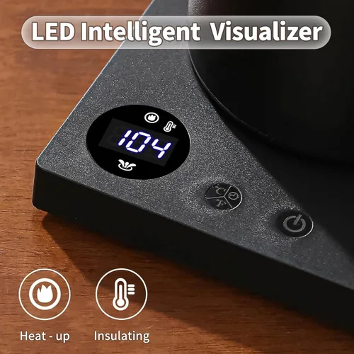 Miniatura 6 de Hervidor Eléctrico de Agua, Hervidor Eléctrico de Cuello de Cisne con Filtro de Café de 50 Piezas, Control de Temperatura ±1℉, Calentamiento Rápido