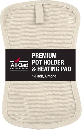 All-Clad Soporte para ollas y almohadilla caliente: resistente al calor hasta 500 grados, 100% algodón, almohadilla caliente de 10 x 6.25 pulgadas