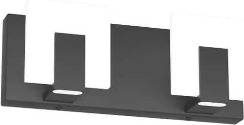 Miniatura 17 de Aipsun - 4 Lámparas de tocador, modernas, de color negro, con luz led arriba y abajo, para colocarlas sobre el espejo del tocador del baño, de 6,000