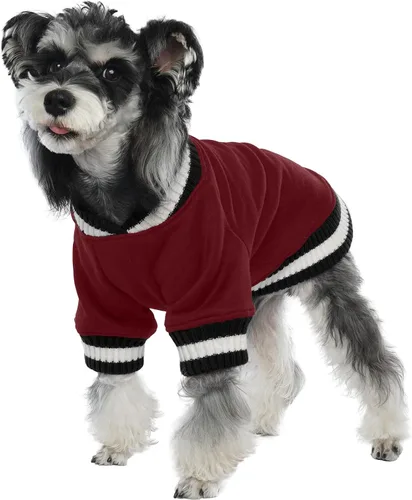 Miniatura 23 de FUAMEY Sudadera con capucha para perro - Suéter de forro polar para mascotas cálido de invierno, suave, lindo suéter azul para perrito, niño o niña