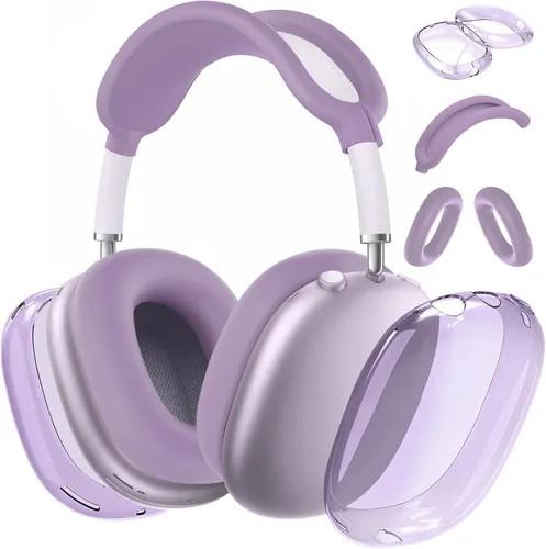 Miniatura 19 de Funda para AirPods Max, funda antiarañazos, funda para orejeras, cubierta para auriculares o diadema para AirPods Max. TPU suave y silicona 3