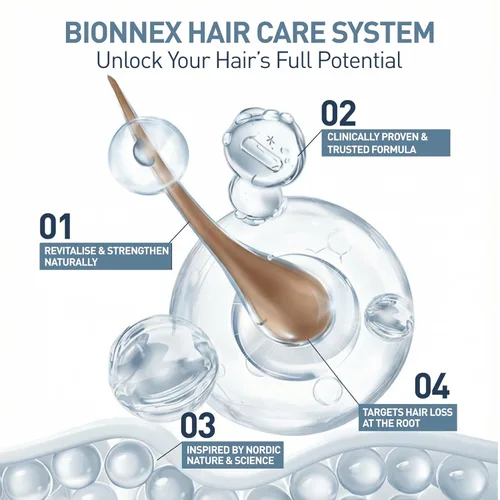 Miniatura 5 de Juego de champú y acondicionador anticaída de cabello, bloqueador DHT para adelgazamiento del cabello (2 x 10.1 fl oz) Tecnología BioTrust, champú