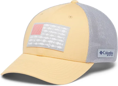 Miniatura 383 de Columbia - Gorra de malla con bandera con árboles unisex para adultos, corona alta