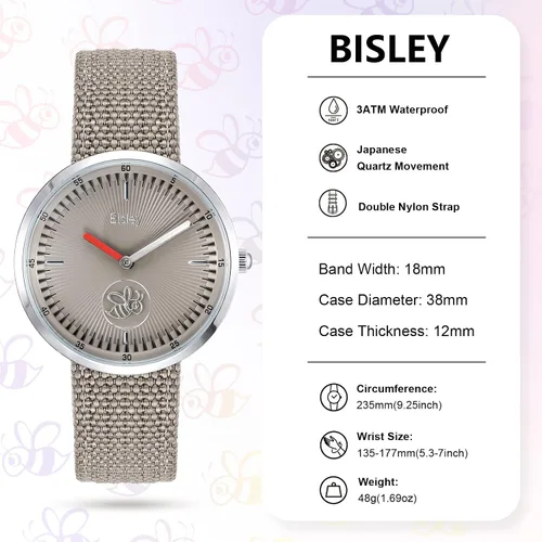 Miniatura 3 de Reloj unisex fácil de leer, reloj de cara grande