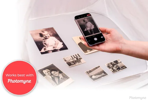Miniatura 4 de Photomyne Caja de luz de estudio fotográfico: tienda de campaña plegable para fotografía con bolsa de transporte, difusor antideslumbrante