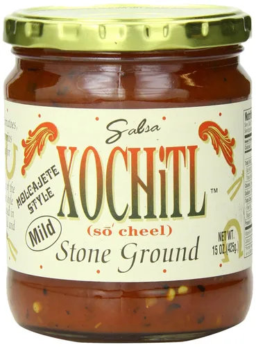 Xochitl Stone Ground Salsa, suave, 15 oz (paquete de 2)