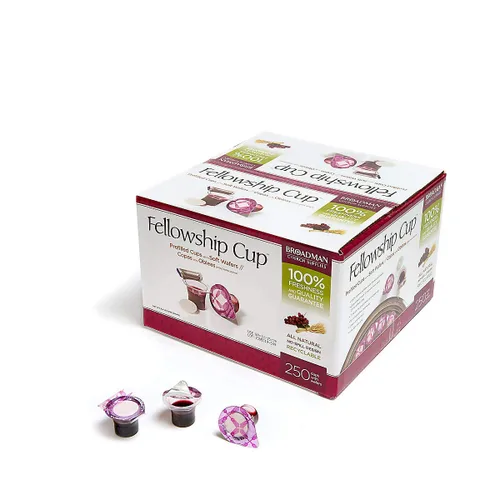Miniatura 10 de Vasos de comunión listos de Broadman Church Supplies, prellenado, tazas, zumo/hostia, 100 vasos (peso neto 1.62 libras)